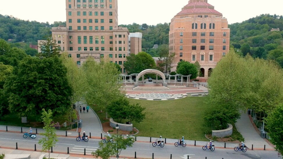 Buildings in downtown Asheville, North Carolina