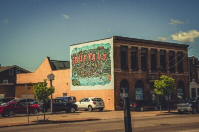 A mural on a building in Buffalo, New York