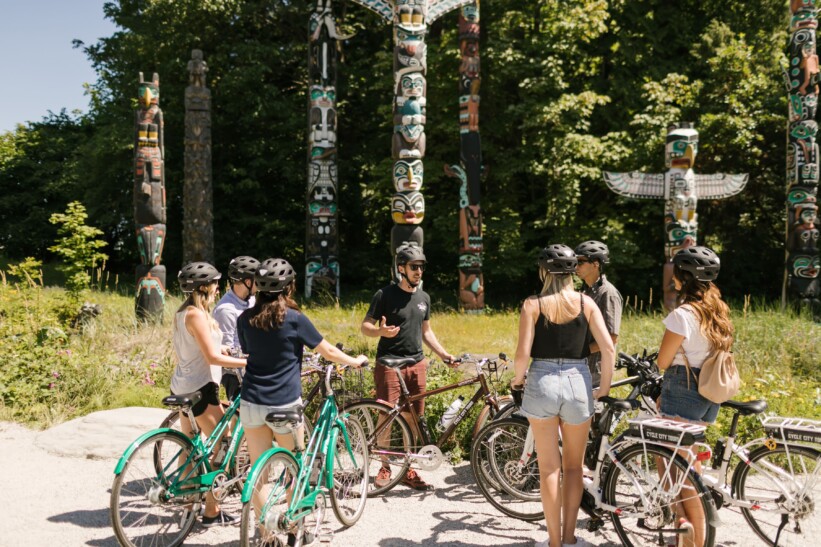 Totem poles in Stanley Park