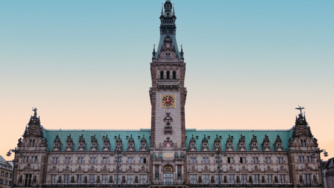 The Town Hall in Hamburg, Germany