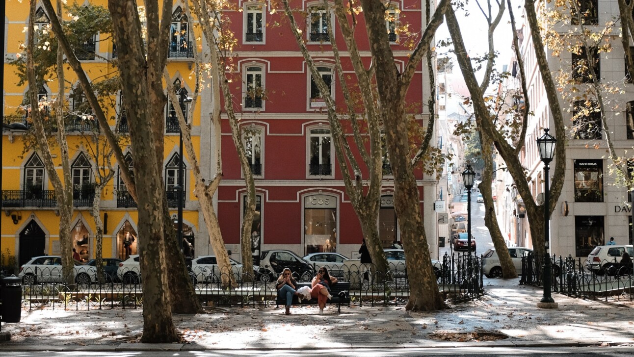 Liberdade Avenue in Lisbon, Portugal
