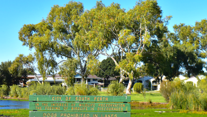 The wetlands in Perth, Australia