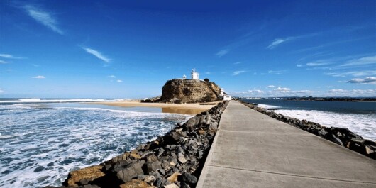 The Newcastle foreshore