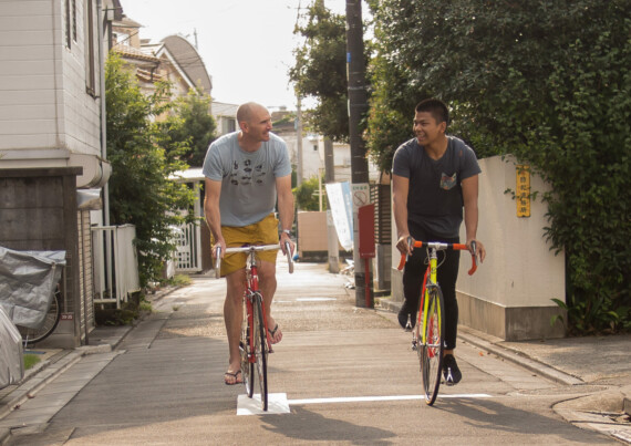 Cycling in Tokyo, Japan