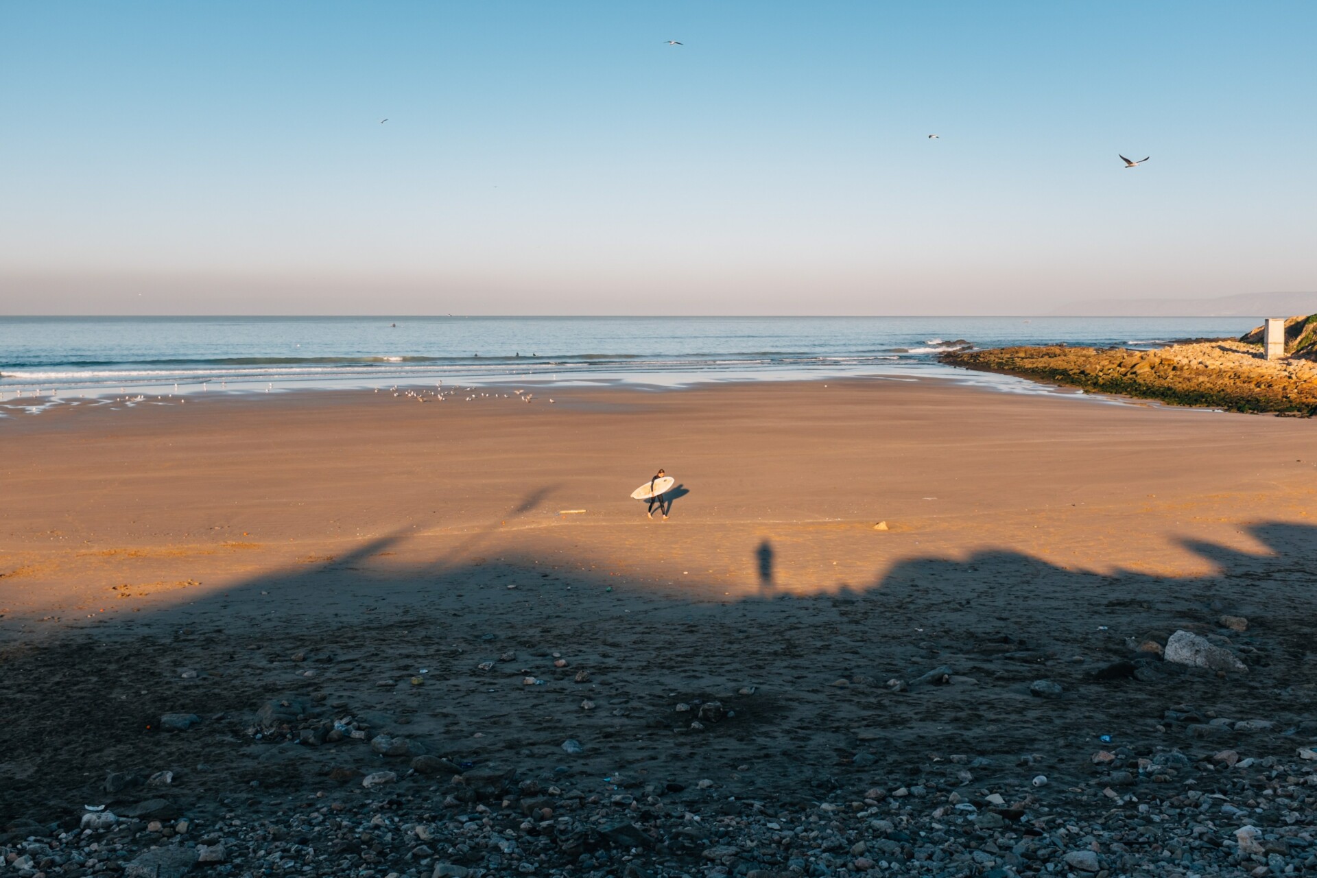 The ocean in Agadir, Morocco