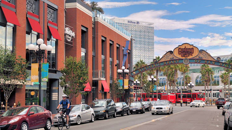 The Gaslamp Quarter in San Diego